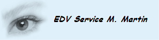 EDV Service M. Martin Logo